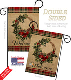 Winter Wreath - Sweet Home Inspirational Vertical Impressions Decorative Flags HG192236 Made In USA