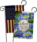 Blue Lotus - Sweet Home Inspirational Vertical Impressions Decorative Flags HG120250 Made In USA