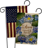 Blue Lotus - Sweet Home Inspirational Vertical Impressions Decorative Flags HG120250 Made In USA