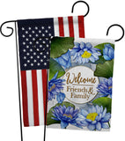 Blue Lotus - Sweet Home Inspirational Vertical Impressions Decorative Flags HG120250 Made In USA