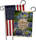 Blue Lotus - Sweet Home Inspirational Vertical Impressions Decorative Flags HG120250 Made In USA