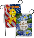 Blue Lotus - Sweet Home Inspirational Vertical Impressions Decorative Flags HG120250 Made In USA