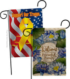 Blue Lotus - Sweet Home Inspirational Vertical Impressions Decorative Flags HG120250 Made In USA