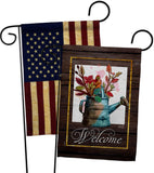 Welcome Waterin Can - Sweet Home Inspirational Vertical Impressions Decorative Flags HG130357 Made In USA