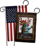 Welcome Waterin Can - Sweet Home Inspirational Vertical Impressions Decorative Flags HG130357 Made In USA