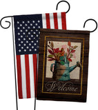 Welcome Waterin Can - Sweet Home Inspirational Vertical Impressions Decorative Flags HG130357 Made In USA