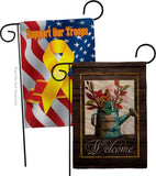 Welcome Waterin Can - Sweet Home Inspirational Vertical Impressions Decorative Flags HG130357 Made In USA