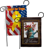 Welcome Waterin Can - Sweet Home Inspirational Vertical Impressions Decorative Flags HG130357 Made In USA