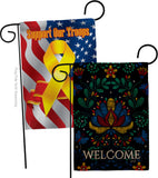 Welcome Embroider - Sweet Home Inspirational Vertical Impressions Decorative Flags HG130359 Made In USA