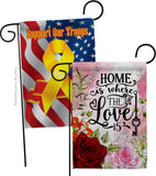 Home Love Is - Sweet Home Inspirational Vertical Impressions Decorative Flags HG130385 Made In USA