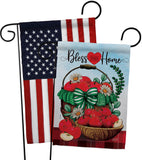 Bless This Home - Sweet Home Inspirational Vertical Impressions Decorative Flags HG130422 Made In USA