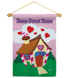 Welcome Home Sweet Home - Sweet Home Inspirational Vertical Impressions Decorative Flags HG100039 Made In USA