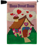 Welcome Home Sweet Home - Sweet Home Inspirational Vertical Impressions Decorative Flags HG100039 Made In USA