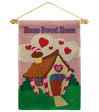 Welcome Home Sweet Home - Sweet Home Inspirational Vertical Impressions Decorative Flags HG100039 Made In USA