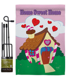 Welcome Home Sweet Home - Sweet Home Inspirational Vertical Impressions Decorative Flags HG100039 Made In USA