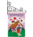 Welcome Hogar Dulce Hogar - Sweet Home Inspirational Vertical Impressions Decorative Flags HG100040 Made In USA