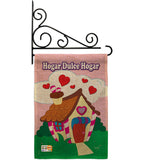 Welcome Hogar Dulce Hogar - Sweet Home Inspirational Vertical Impressions Decorative Flags HG100040 Made In USA