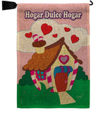 Welcome Hogar Dulce Hogar - Sweet Home Inspirational Vertical Impressions Decorative Flags HG100040 Made In USA