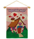 Welcome Hogar Dulce Hogar - Sweet Home Inspirational Vertical Impressions Decorative Flags HG100040 Made In USA