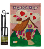 Welcome Hogar Dulce Hogar - Sweet Home Inspirational Vertical Impressions Decorative Flags HG100040 Made In USA