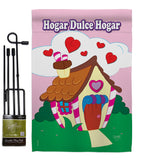 Welcome Hogar Dulce Hogar - Sweet Home Inspirational Vertical Impressions Decorative Flags HG100040 Made In USA