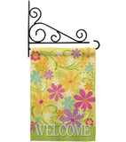 Welcome Daisy Garden - Sweet Home Inspirational Vertical Impressions Decorative Flags HG100052 Made In USA