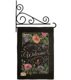 Welcome Blooming - Sweet Home Inspirational Vertical Impressions Decorative Flags HG100060 Made In USA