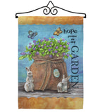 Welcome Hope Grows - Sweet Home Inspirational Vertical Impressions Decorative Flags HG100066 Made In USA