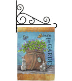 Welcome Hope Grows - Sweet Home Inspirational Vertical Impressions Decorative Flags HG100066 Made In USA