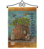 Welcome Hope Grows - Sweet Home Inspirational Vertical Impressions Decorative Flags HG100066 Made In USA