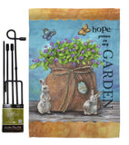 Welcome Hope Grows - Sweet Home Inspirational Vertical Impressions Decorative Flags HG100066 Made In USA