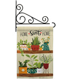 Group Plants - Sweet Home Inspirational Vertical Impressions Decorative Flags HG100086 Made In USA