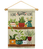 Group Plants - Sweet Home Inspirational Vertical Impressions Decorative Flags HG100086 Made In USA