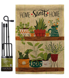 Group Plants - Sweet Home Inspirational Vertical Impressions Decorative Flags HG100086 Made In USA