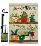 Group Plants - Sweet Home Inspirational Vertical Impressions Decorative Flags HG100086 Made In USA