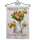 Friends & Family - Sweet Home Inspirational Vertical Impressions Decorative Flags HG100087 Made In USA