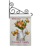 Friends & Family - Sweet Home Inspirational Vertical Impressions Decorative Flags HG100087 Made In USA