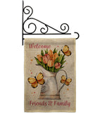 Friends & Family - Sweet Home Inspirational Vertical Impressions Decorative Flags HG100087 Made In USA