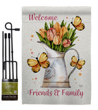 Friends & Family - Sweet Home Inspirational Vertical Impressions Decorative Flags HG100087 Made In USA