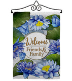 Blue Lotus - Sweet Home Inspirational Vertical Impressions Decorative Flags HG120250 Made In USA