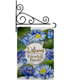 Blue Lotus - Sweet Home Inspirational Vertical Impressions Decorative Flags HG120250 Made In USA