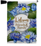 Blue Lotus - Sweet Home Inspirational Vertical Impressions Decorative Flags HG120250 Made In USA