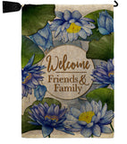 Blue Lotus - Sweet Home Inspirational Vertical Impressions Decorative Flags HG120250 Made In USA