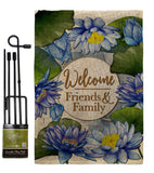 Blue Lotus - Sweet Home Inspirational Vertical Impressions Decorative Flags HG120250 Made In USA