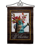 Welcome Waterin Can - Sweet Home Inspirational Vertical Impressions Decorative Flags HG130357 Made In USA