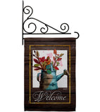 Welcome Waterin Can - Sweet Home Inspirational Vertical Impressions Decorative Flags HG130357 Made In USA