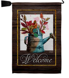 Welcome Waterin Can - Sweet Home Inspirational Vertical Impressions Decorative Flags HG130357 Made In USA