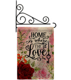 Home Love Is - Sweet Home Inspirational Vertical Impressions Decorative Flags HG130385 Made In USA