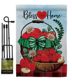 Bless This Home - Sweet Home Inspirational Vertical Impressions Decorative Flags HG130422 Made In USA