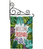 Welcome Friends - Sweet Home Inspirational Vertical Impressions Decorative Flags HG137115 Made In USA